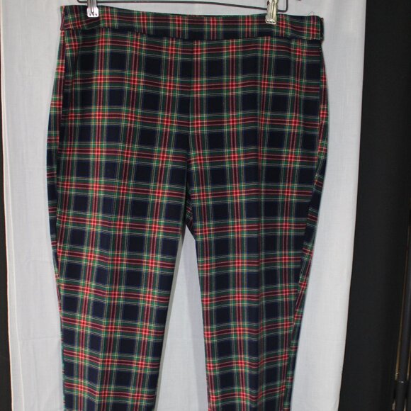 Talbots side zip, size 14, plaid pants - Picture 1 of 3